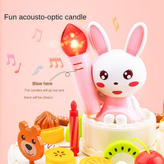 Toy Cake Cutting Fruit Afternoon Tea Set for Kids