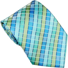 Men's Yellow Plaid Checks Classic Necktie for Business & Social Occasions