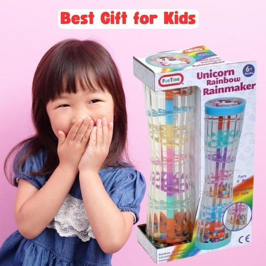 Unicorn Rainbow Rainmaker Noise Maker Toy for Sensory Development
