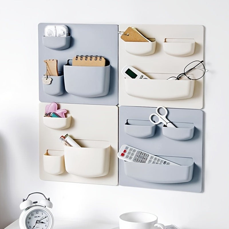 Adhesive Wall Storage Rack for Bathroom and Kitchen - No Drilling Needed