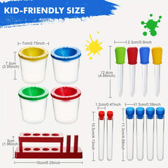 Colorful Science Experiment Kit for Kids with Test Tube Stand