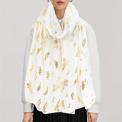 Lavender Hot Stamping Scarf Solid Shawl Classic Windproof Head Wrap