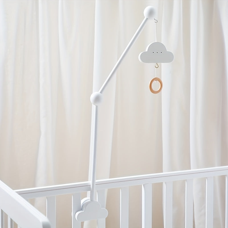 Newborn Crib Cloud Music Box Wood Bed Bell Rattles Toy Mobile
