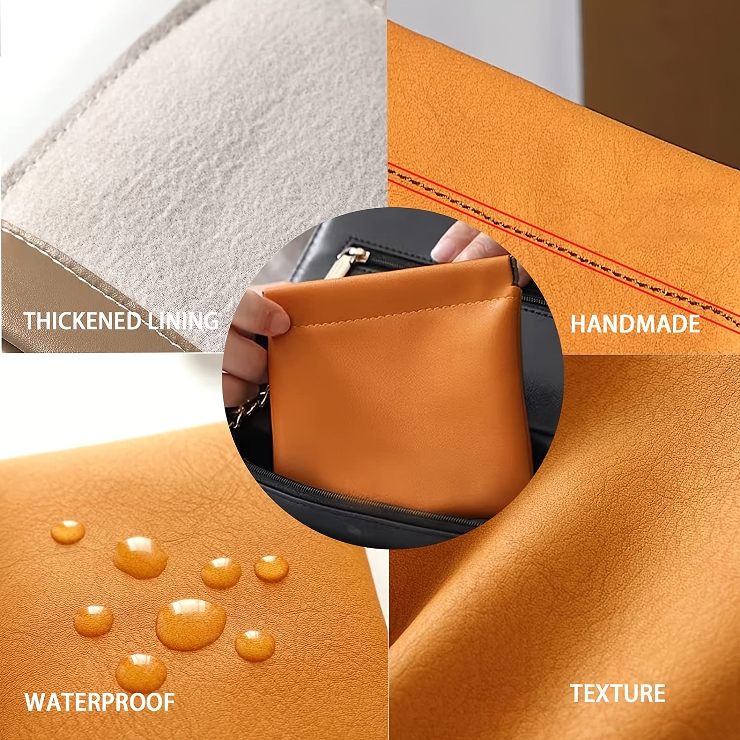 Portable Self-Closing Lipstick Bag Mini Pouch