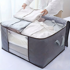 Large Capacity Foldable Storage Bag with Reinforced Handle and Zip