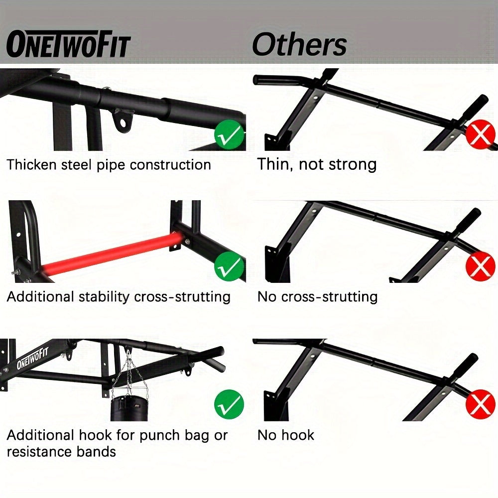 Wall Mounted Pull Up Bar for Arm & Core Strength Training Fitness