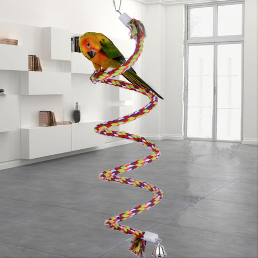 Fun Bird Spiral Rope Perch & Accessories for Parakeets