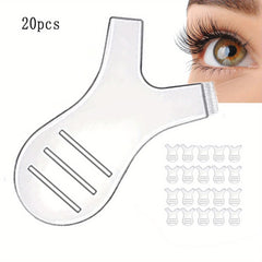 20pcs Eyelash Extension Kit Tweezers & Brow Lamination Brush