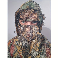 Polyester 3D Full Face Mask Headwear Camo Hunter Halloween Costume