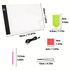Portable A4 LED Copy Board Light Tracing Box