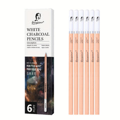12 Charcoal Pencils Set Professional Drawing Sketch Shading Art Pencils