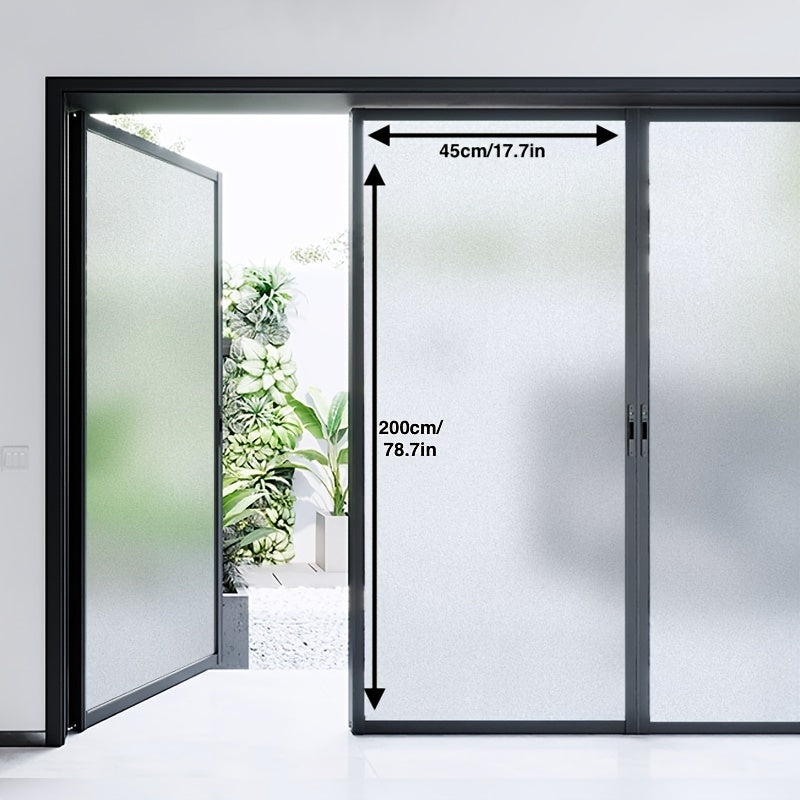 Frosted Opaque Privacy Window Film Static Cling Anti UV Glass