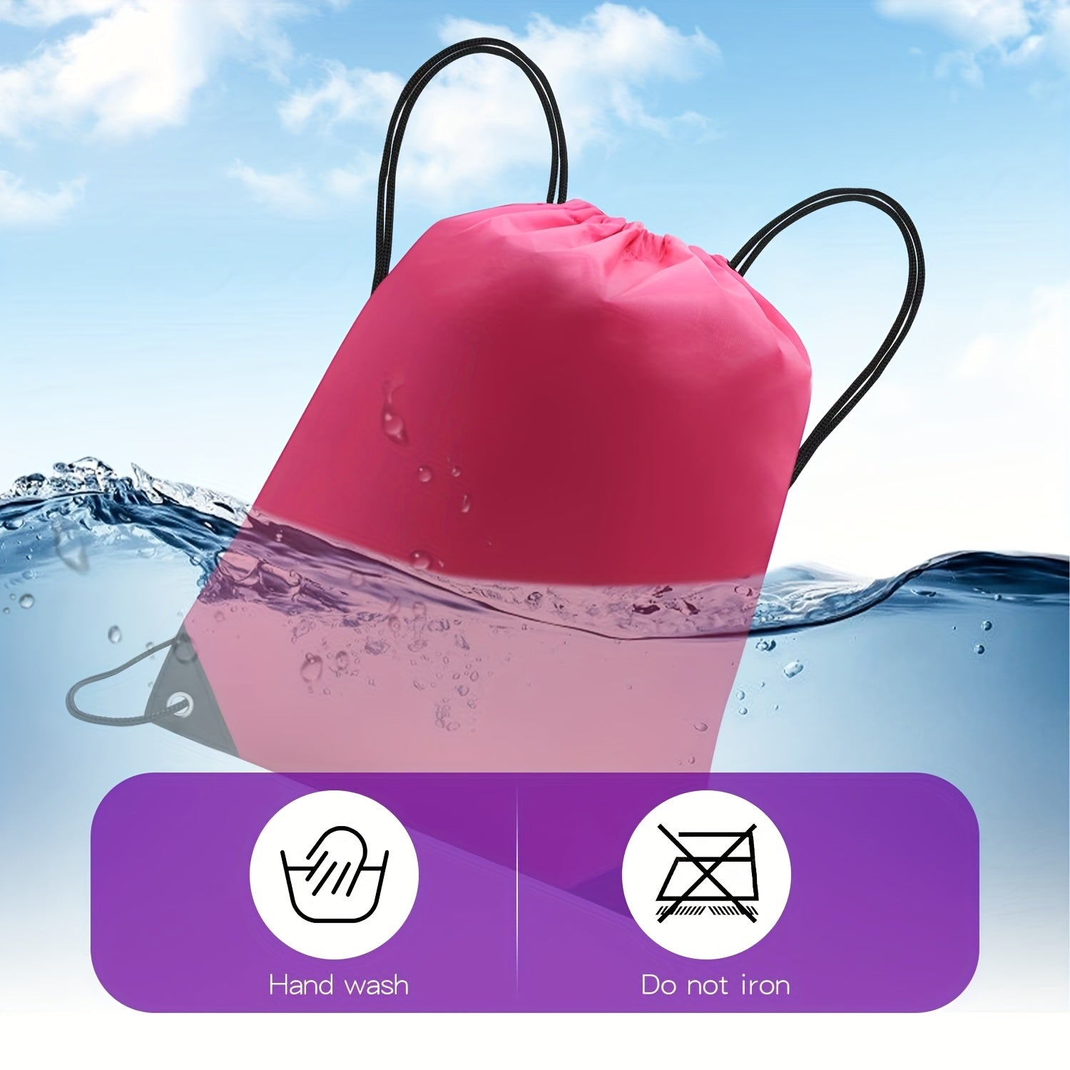 20pcs Sports Drawstring Backpack for Gym & Outdoor Activities