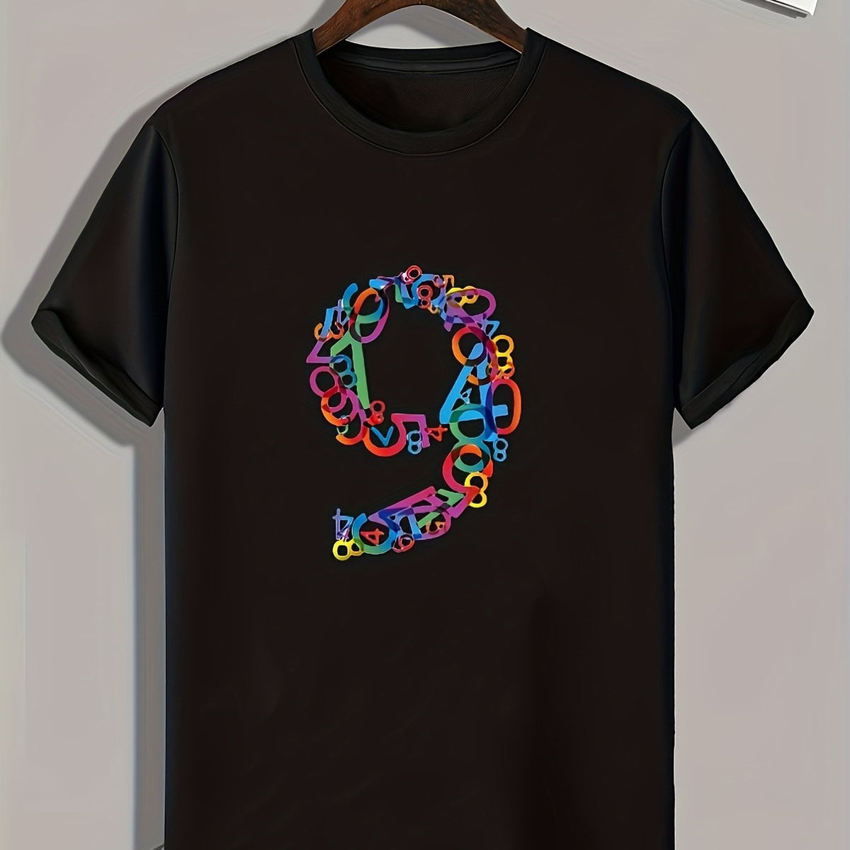 Number 9 Men's Graphic T-shirt for Summer Casual Wear