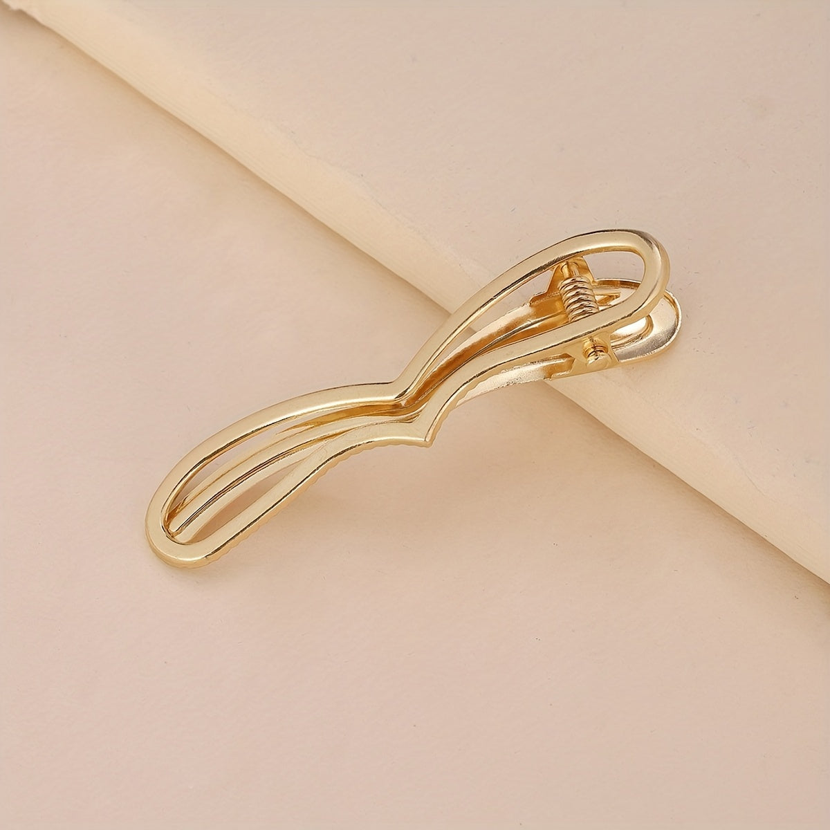 Metal Geometric Hair Clip Bangs Clip Duck Billed Hair Accessory