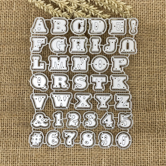 Metal Embossing Scissors Cutting Mold - Letter & Number Die DIY