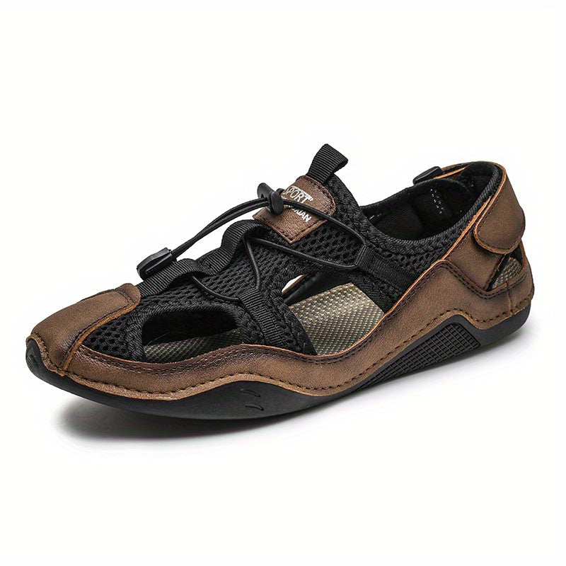 Men's Closed Toe Hiking Sandals Non Slip Outdoor Beach Shoes