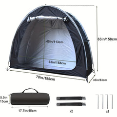 210D Oxford Bike Storage Shed Tent Waterproof Cover for 2 Bicycles