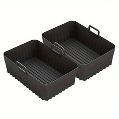 Rectangular Silicone Air Fryer Liner 21x14 Non Stick Dual Zone Baking Tray