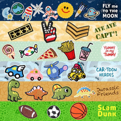 55pcs Embroidered Animal Patches for Jacket Hat Backpack Jeans