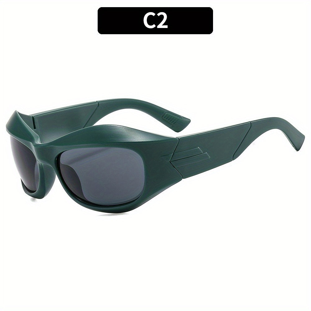 Y2K Wrap Around Sunglasses for Women Men UV400