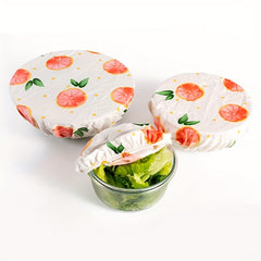 3pcs Elastic Bowl Covers Stretch Wrap Food Storage Cover