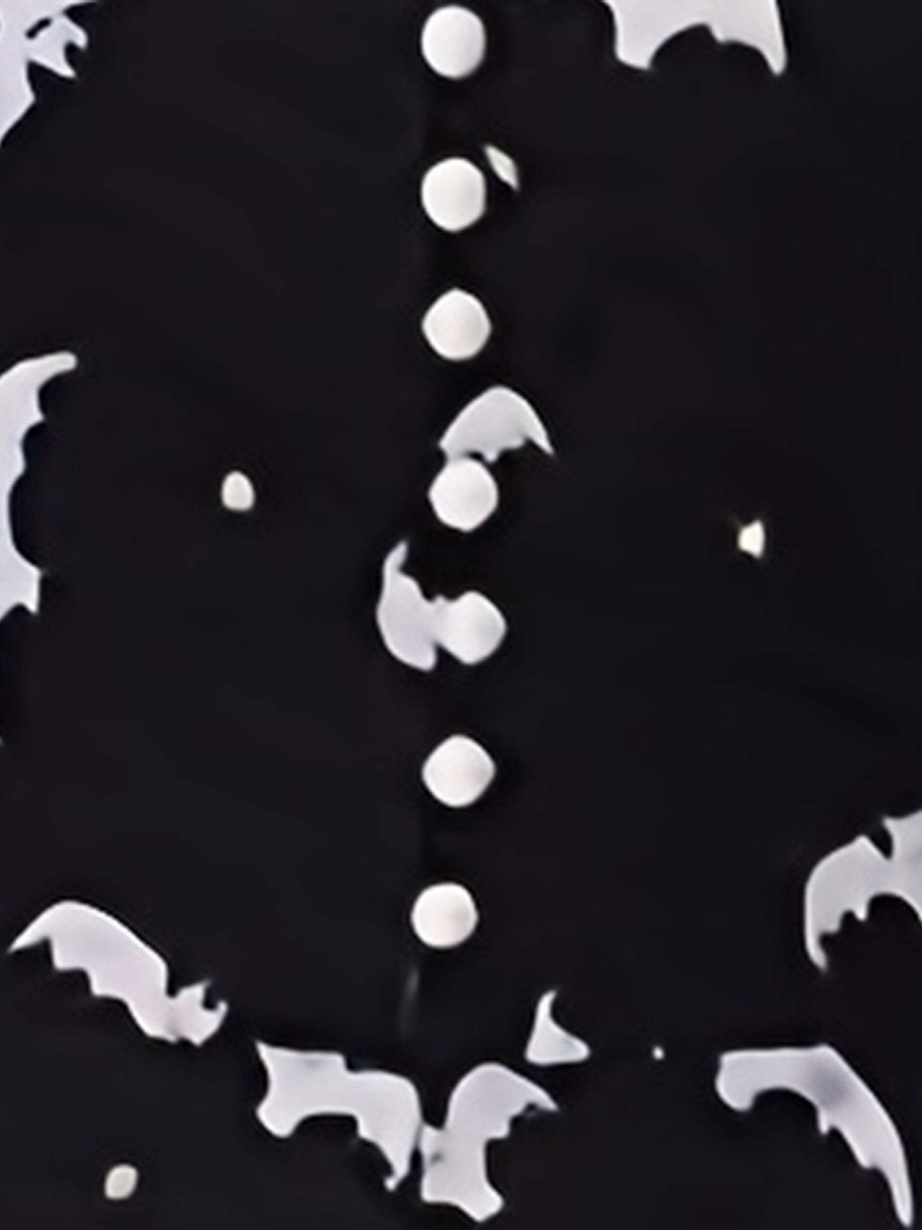  Retro Dress Women's Plus Bat Print Swing Dress