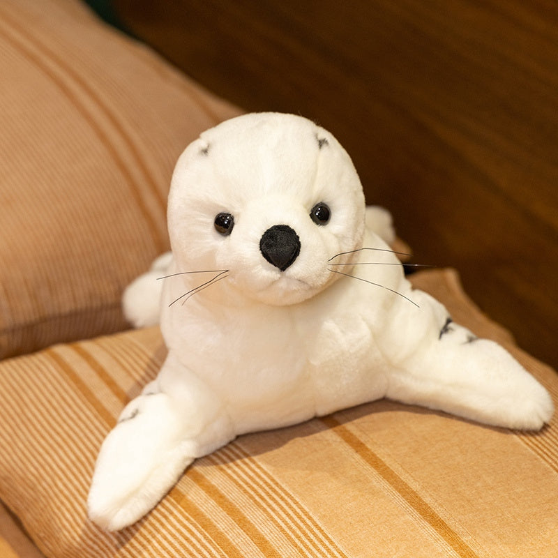 Seal Plush Toy Soft Animal Realistic Cartoon Ideal Gift