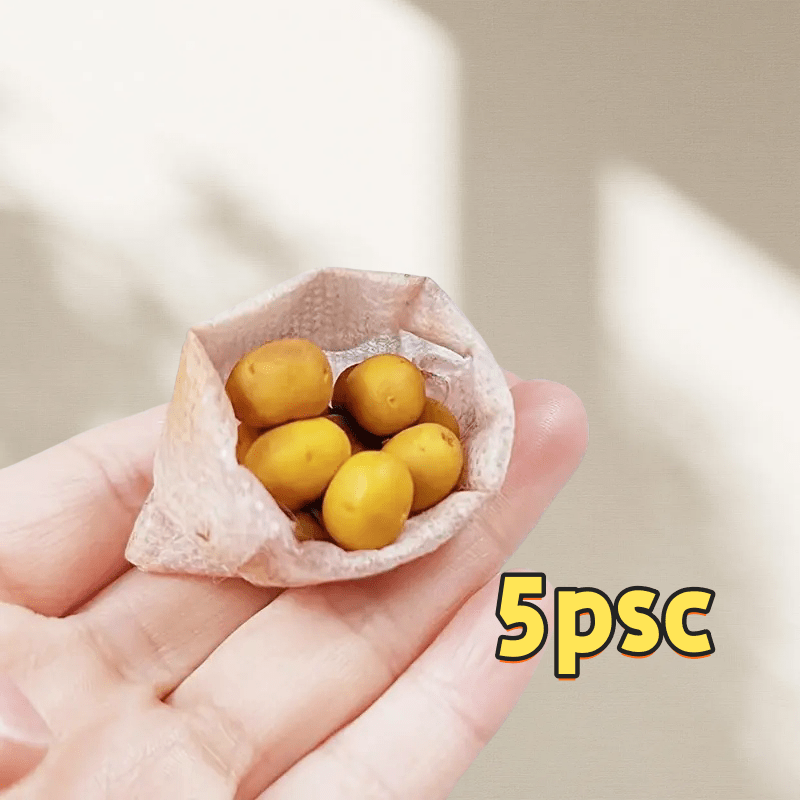 Potato Dollhouse Accessories Realistic Vegetable Model for Supermarket Kitchen