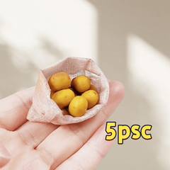 Potato Dollhouse Accessories Realistic Vegetable Model for Supermarket Kitchen