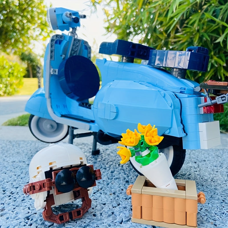Motorcycle Building Blocks Model Toys For Kids Boys Gift