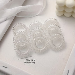 Candy Spiral Hair Tie Hair Ring No Crease Ponytail Holder