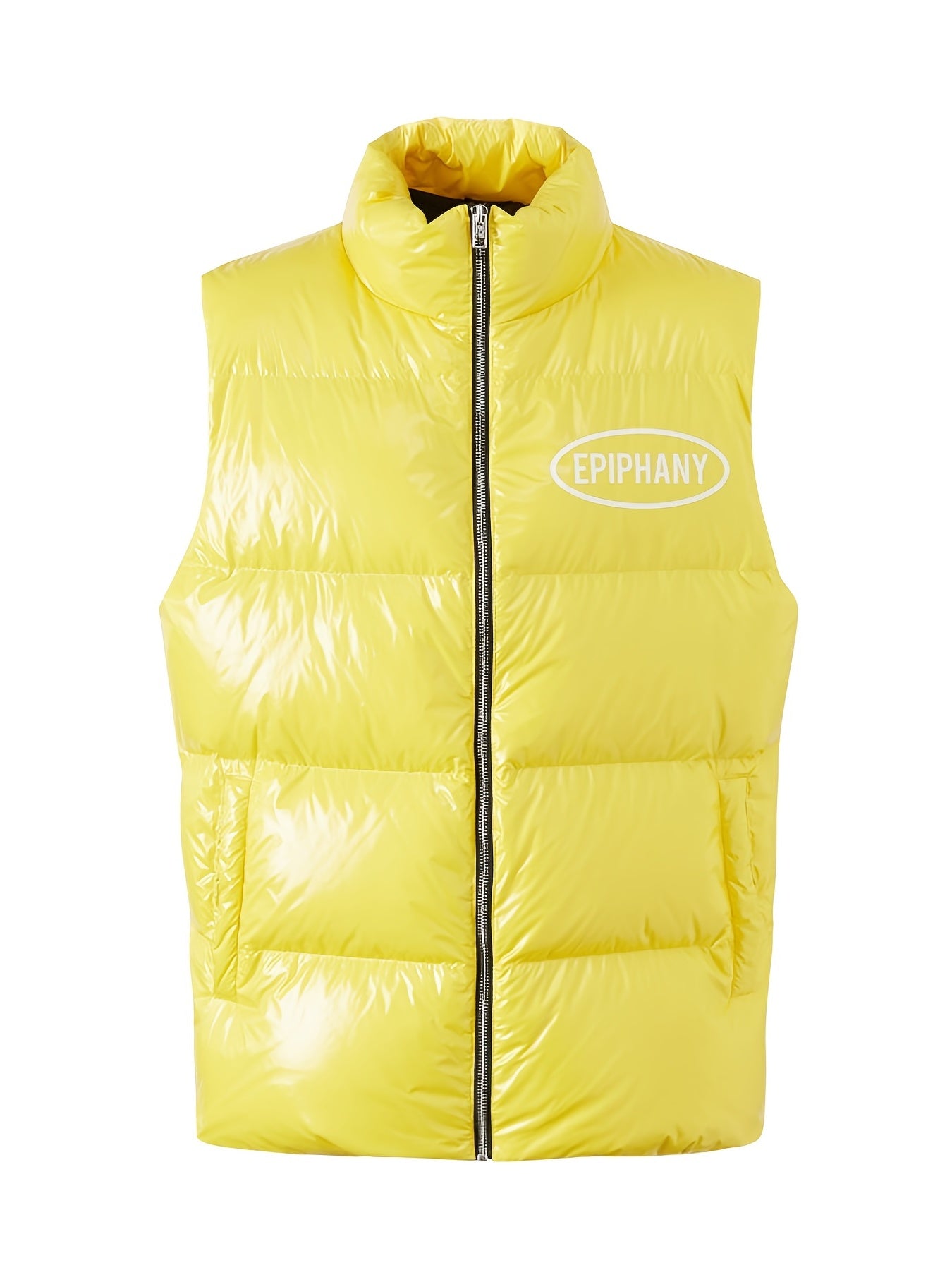 Sleeveless Solid Vest With Pockets for Winter & Fall