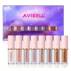 8 Colors Glitter Eyeliner Set Waterproof Easy to Apply