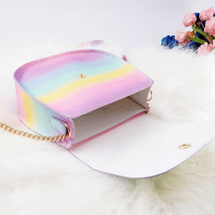 Gradient Glitter Small Crossbody Bag for Girls