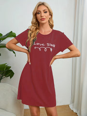 Casual Short Sleeve NightDress Women's Sleepwear