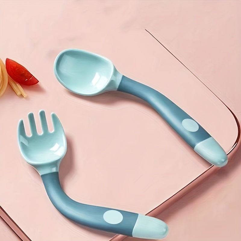 Kids Training Spoon Fork Safe Environmentally Friendly Materials