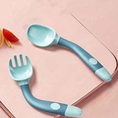 Kids Training Spoon Fork Safe Environmentally Friendly Materials