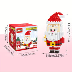 Snowman Assembly Building Blocks Educational Toy Christmas Gift