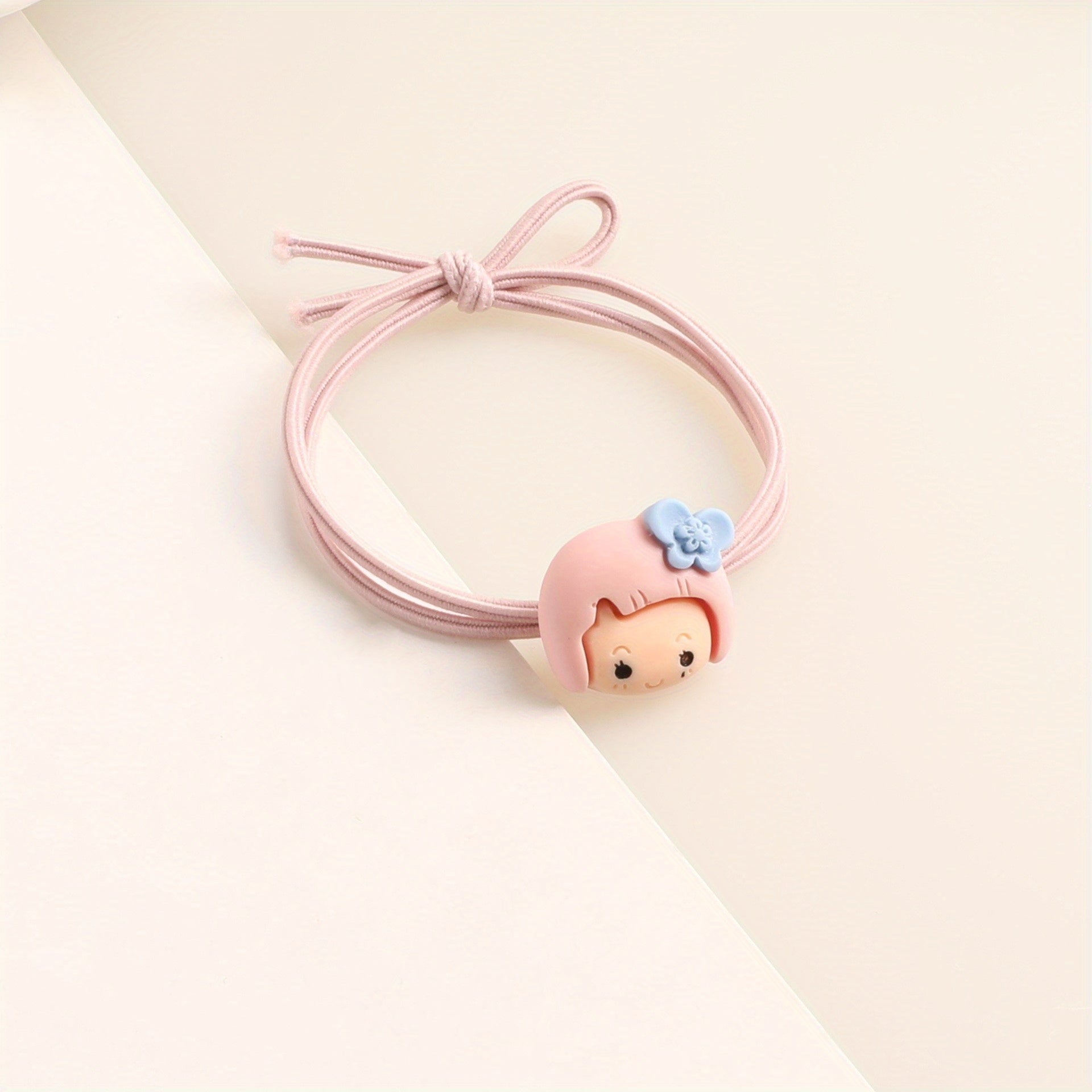 Cartoon Girl Hair Tie Hair Rope High Elasticity No Damage To Hair For Girls