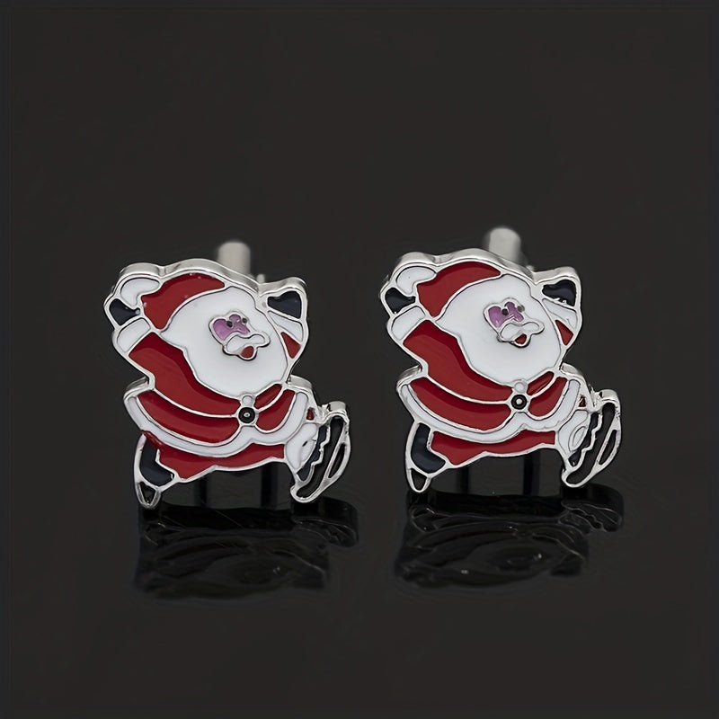 Boy's Christmas Santa Claus Cufflinks - Cuff Nails