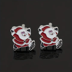 Boy's Christmas Santa Claus Cufflinks - Cuff Nails