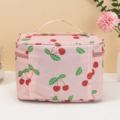 Portable Makeup Storage Bag with Mesh Pocket Waterproof