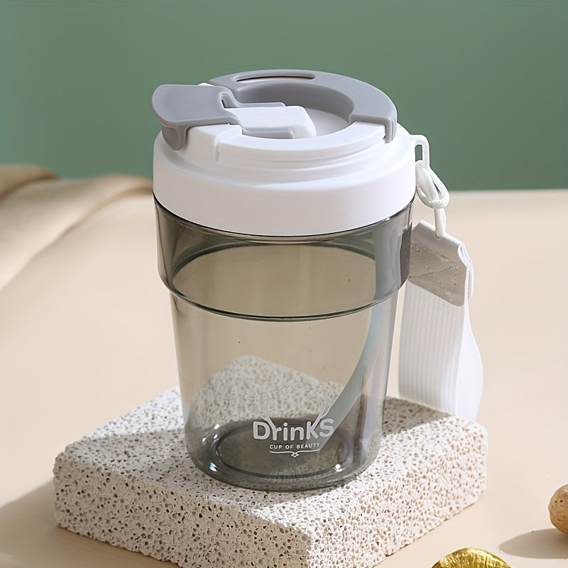 Reusable Coffee Cup with Straw - Hot or Cold Water Cup