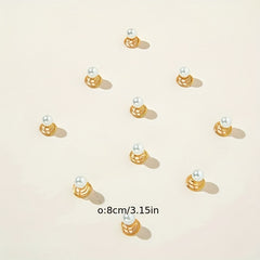 Coil Hair Ring Wedding Hair Pin Side Braids Accessory