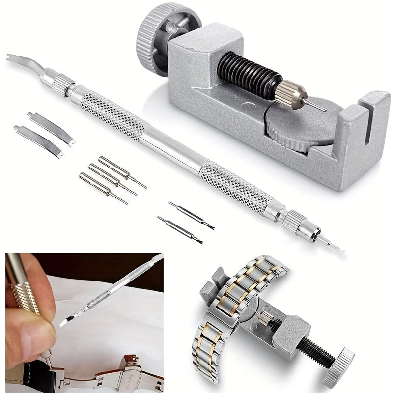 Watch Band Strap Link Pin Remover Repair Tool Kit with Extra Pins Replacement