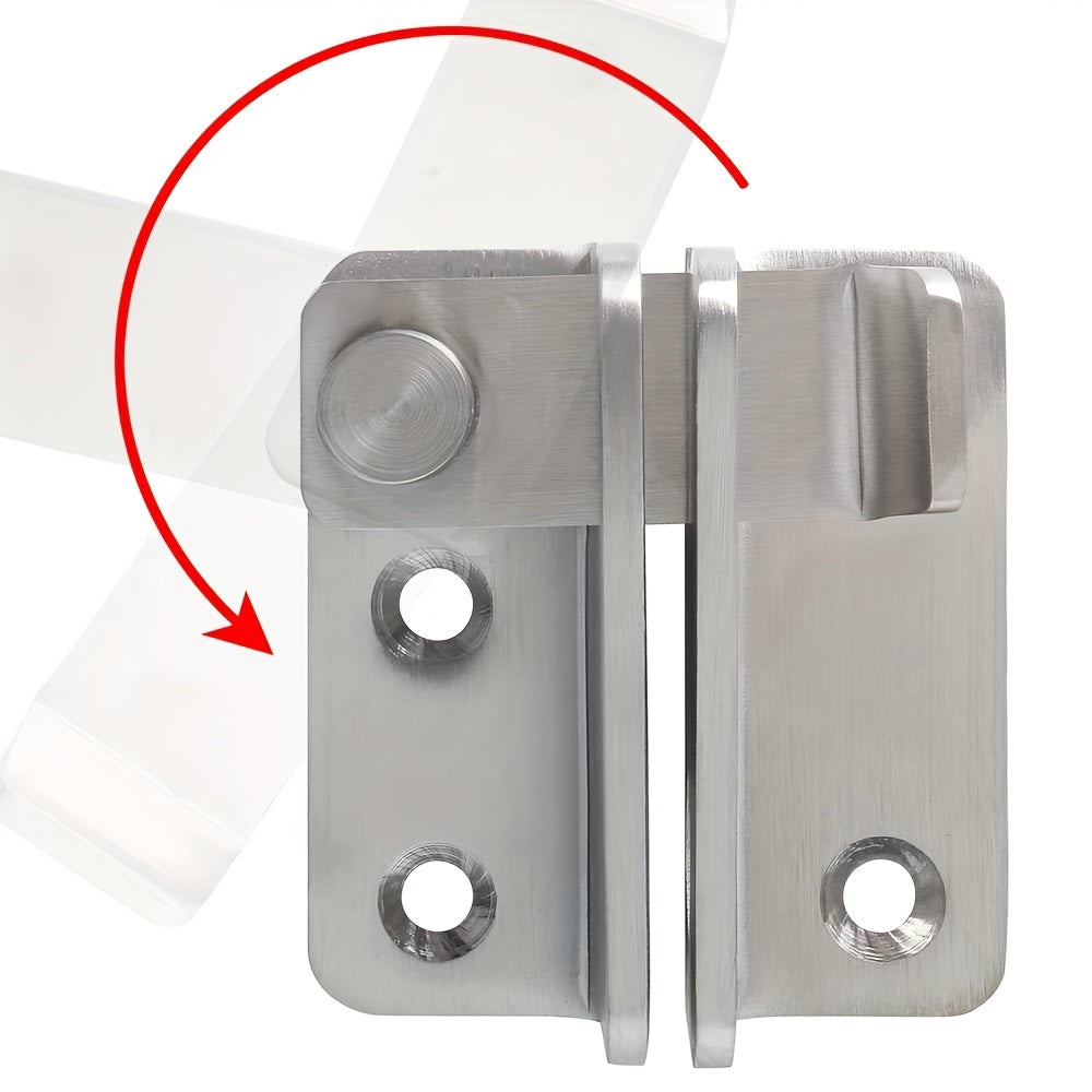 Stainless Steel Safety Hasp Door Lock for Bathroom & Bedroom Doors