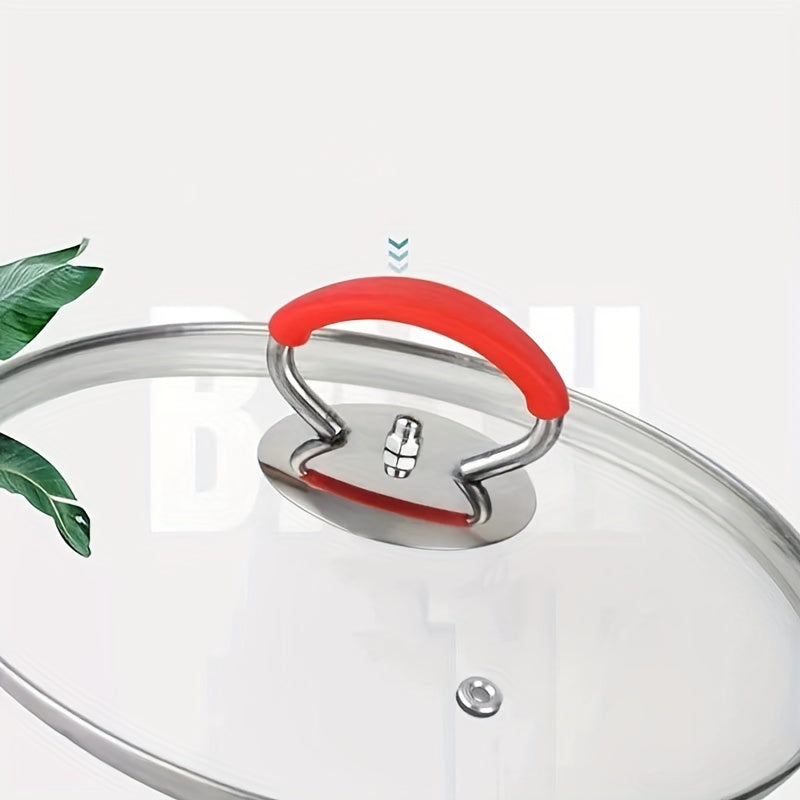 Stainless Steel Glass Cover Pot Accessories Silicone High Temp Anti-Scalding