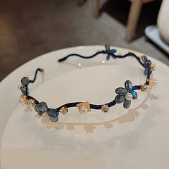 Crystal Flower Hairband Rhinestone Head Hoop Women's Headwear