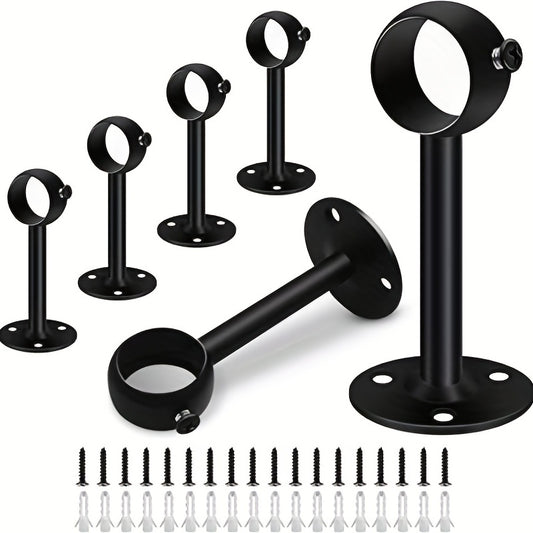 2pcs Stainless Steel Curtain Rod Ceiling Mount Bracket